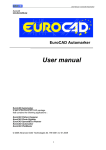EuroCAD Automarker User manual