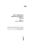 Intel Architecture Software Developer`s Manual