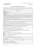Unanticipated Problems Reporting Form