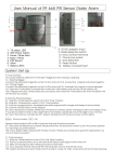 User Manual of RF-668 PIR Sensor Dialer Alarm Setting