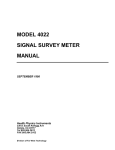 model 4022 signal survey meter manual