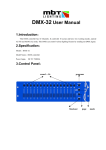 DMX-32 User Manual 1.Introduction