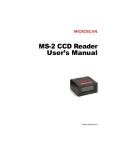 MS-2 CCD Reader User`s Manual