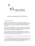 Archon Administrator`s Manual, v 1.11