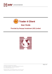HY Trader 4 user manual