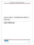 User Manual – Venue Walk-In System