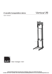 Vertical lift - Manual Handling Solutions