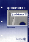 Quadram QuadMaster III software Users Manual