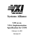 VISA Implementation Specification for COM