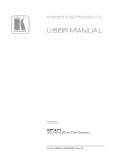 USER MANUAL - Kramer Electronics