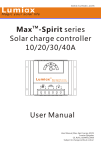 Max-Spirit series Solar controller User Manual