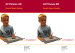 ACTIVslate XR Quick Start Guide