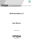 VPON SecuWatch 2.5 User Manual