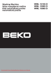BEKO WML 15105 D User Manual Pdf - WashingMachine