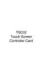 TSC02 Touch Screen Controller Card