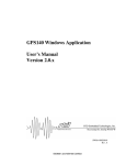 GPS140 Windows Application User`s Manual Version 2.0.x