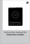 Instruction manual for Induction Cooker