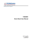 73S8009C Demo Board User Manual