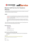 Banner Self-Service for Students Manual