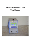 BWF5810 Dental Laser User Manual