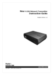 New H.264 Network Transmitter Instruction Guide