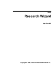 Research Wizard User Manual ()