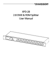 XPD-28 2:8 DMX & RDM Splitter User Manual
