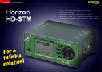 Horizon HD-STM - TELE-audiovision Magazine