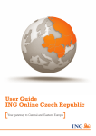 User Guide ING Online Czech Republic
