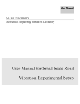 User Manual for Small Scale Road Vibration Experimental Setup