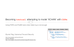 Becoming textual: attempting to model XCHAN with CSPm