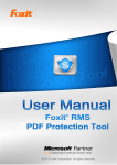 Foxit RMS PDF Protection Tool User Manual
