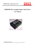 SDH86MB Micro-stepping Stepper Motor Driver User Manual