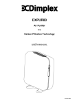 DXPUR80 Air Purifier - Glen Dimplex Ireland