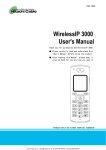 WirelessIP 3000 User`s Manual