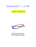 LA300 User`s Manual - Advanced Thermoelectric