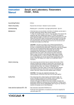 Instruction Manual Small- and Laboratory- Rotameters