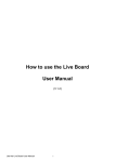 How to use the Live Board User Manual