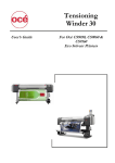 User Manual Tensioning Winder 30: CS9050, CS9060, CS9160