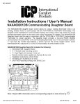 Installation Instructions / User`s Manual NAXA00201DB