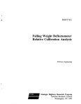 falling weight deflectometer relative calibration analysis