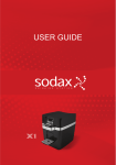 The Settings Screen - SODAX - water dispenser and water machines