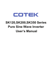 SK120,SK200,SK350 Series Pure Sine Wave Inverter User`s Manual