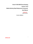 User Manual Oracle FLEXCUBE Mobile Banking Rapid Deployment