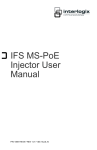 MS-PoE Injector User Manual