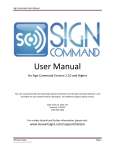 Sign Command User Manual