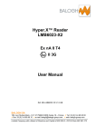 User manual LMB 6023-X2 - Balogh technical center