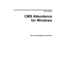 CMS Attendance for Windows - Church Management Solutions
