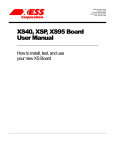 XS40, XSP, XS95 Board User Manual