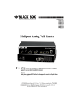 Black Box VDSL Line Driver User Manual